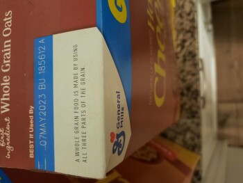 Consumer Review - Food Safety Family Size Honey Nut Cheerios, Kroger, 3139 U.S. 278, Covington, GA 30014, United States Not sure,... photo #1