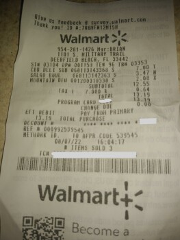Consumer Review - Food Safety Walmart Neighborhood Market, South Military Trail, Deerfield Beach, FL, USA I bought a salad today a... photo #2