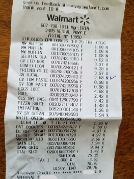 Consumer Food Safety Report Great Value Orange Juice, Walmart Supercenter, Vestal Parkway East, Vestal, NY, USA what is up wqith... photo #2