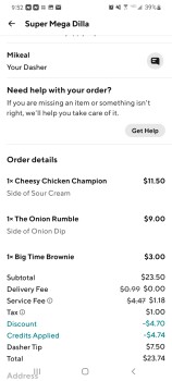 Reseña del consumidor - Seguridad alimentaria IHOP, Franklin Road Southwest, Roanoke, VA, USA Ordered through door dash, was one of the quesidilla... foto #2