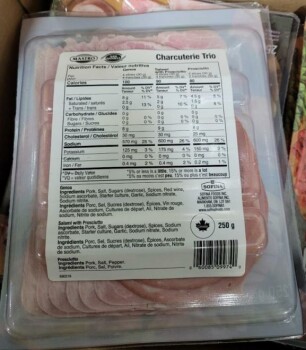 Rappel d'aliments Mastro San Daniele Charcuterie Trio - recalled due to undeclared milk The affected product is being... photo #2