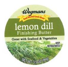 Food Recall Wegmans Lemon Dill Finishing Butter - recalled due to Listeria monocytogenes Epicurean Butter LLC of... photo #2