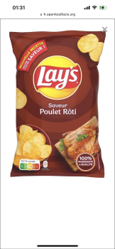 消费者评论 - 食品安全 Lay's, Le Blanc-Mesnil, France Nous avons consommé mon compagnon et moi des chips lay’s poulet rôti... 照片 #2
