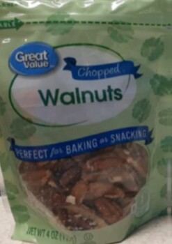 Food Recall Great Value Walnut Chopped Pouches - recalled due to mislabeling South Georgia Pecan Co. is recallin... photo #2