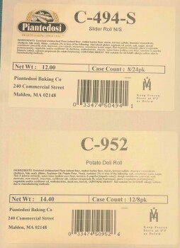 نذكر الطعام Piantedosi Dinner & sandwich rolls and bun products - recalled due to microbial contamination Piante... صورة فوتوغرافية #14