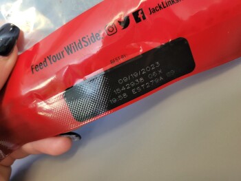 Consumer Review - Food Safety Walgreens, Wabash Avenue, Terre Haute, IN, USA I purchased jack links Teriyaki BEEF Jerky on 8/26/20... photo #1