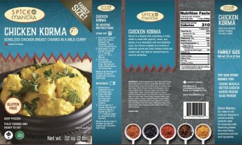 Food Recall Spice Mantra Chicken entree products - recalled due to Listeria The FSIS announced the recall of app... photo #1