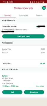 Consumer Review - Food Safety Papa Johns Pizza, High Street, Egham, UK 3rd September 2022. Ate a pizza with tomato base, pepperoni... photo #2