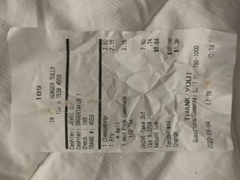 Consumer Review - Food Safety In-N-Out Burger, East Capitol Expressway, San Jose, CA, USA my daughter had fries & a burger at arou... photo #1