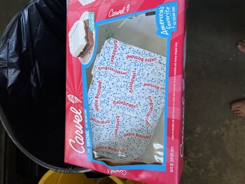 Consumer Review - Food Safety Walmart Supercenter, New Jersey 42, Turnersville, NJ, USA I bought a CARVEL ice cream cake 9/7 and i... photo #3