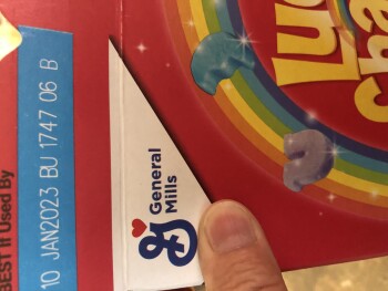 Consumer Food Safety Report Lucky Charms, Antioch, IL, USA Lucky Charms.  I ate 1 bowl of it before going to bed.   I got up out... photo #1