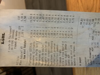 Avis du consommateur - Sécurité alimentaire Nuggets Lidl, Lidl, Rue Antoine de Lavoisier, Créhange, France Nuggets de poulet toque du chef de ch... photo #2