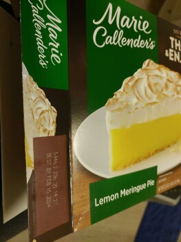 Consumer Review - Food Safety Marie Callender's Frozen Lemon Meringue Pie, Food Lion, Merchants Lane, Leonardtown, MD, USA I bough... photo #2