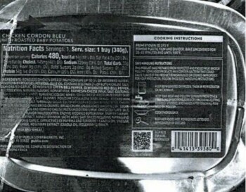Food Recall Aprons ready to cook Meal for One Bacon-Cheddar Smothered Chicken - Public Health alert due to undec... photo #3