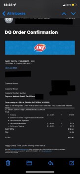 Avaliação do consumidor - Segurança alimentar Dairy Queen (Treat), Main Street, Sanford, ME, USA Early this year (2022) I discovered that eating t... foto #2