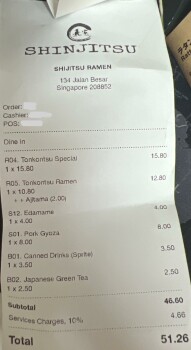 消费者评论 - 食品安全 Jalan Besar, Shinjitsu Ramen restaurant @ Jalan Besar, Singapore On 19/9/2022, the two of us went th... 照片 #3