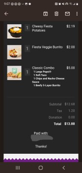 Consumer Review - Food Safety Taco Bell, East Jackson Boulevard, Jonesborough, TN, USA 9-19-22,   I got a cheesy bean and rice bur... photo #2