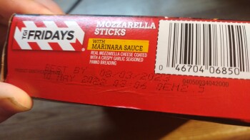 Consumer Review - Food Safety TGI Fridays Mozzarella Sticks, United Dairy Farmers, West Broad Street, Columbus, OH, USA Last night... photo #1
