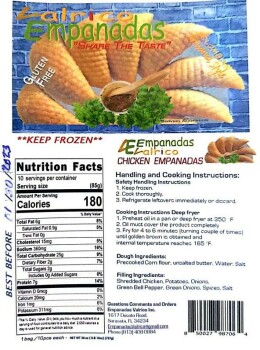 Food Recall Empanadas Valrico beef & chicken empanadas - recalled due to production without the benefit of inspe... photo #2