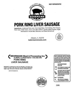 Food Recall Behrmann Meat & Processing R-T-E meat products - recalled due to Listeria The FSIS announced the rec... photo #6