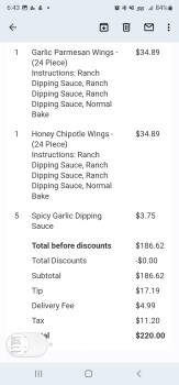 Consumer Review - Food Safety Papa Johns Pizza, Shaw Road, Sterling, VA, USA Started Sunday night., Chicken wings My husband, sist... photo #1