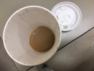 Consumer Review - Food Safety Dunkin', Roy Martin Road, Gray, TN, USA Just drank a hot pumpkin spice latte with almond milk. About... photo #2