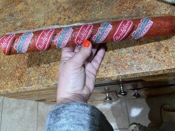 Consumer Review - Food Safety Giant Food, Bear, DE, USA 10/1/2022,  Bridgeford pepperoni stick My husband and I are the only ones... photo #3