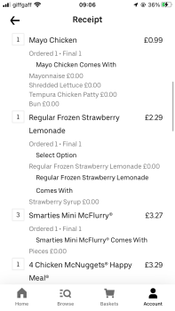 Consumer Review - Food Safety McDonald's, Stainton Way, Hemlington, Coulby Newham, Middlesbrough, UK Now and last night,  Chicken... photo #2