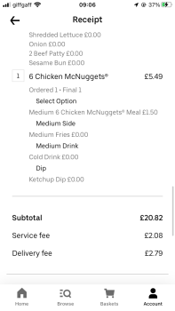 Consumer Review - Food Safety McDonald's, Stainton Way, Hemlington, Coulby Newham, Middlesbrough, UK Now and last night,  Chicken... photo #3