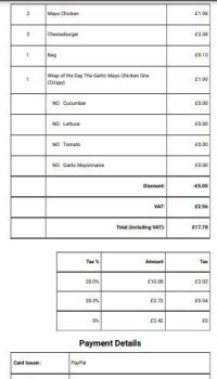 Consumer Review - Food Safety McDonald's, Cameron Toll Shopping Centre, 3 Sharpdale Loan, Edinburgh EH16 5PB, UK Me and my partner... photo #3