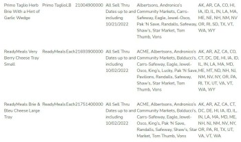 食品召回 Albertsons prepared products with Brie & Camembert cheeses - recalled due to Listeria Albertsons Com... 照片 #3