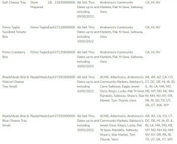 食品召回 Albertsons prepared products with Brie & Camembert cheeses - recalled due to Listeria Albertsons Com... 照片 #6