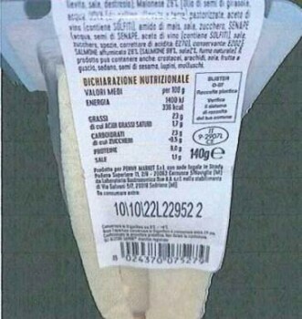 Food Recall Gli allegri sapori salmon and mayonnaise sandwich - recalled due to Listeria The Italy Health Minist... Foto #2