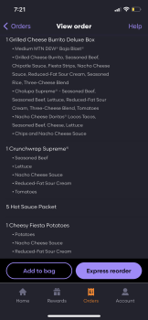 Consumer Review - Food Safety Taco Bell, 8311 Harford Road, Parkville, MD, USA I ordered from here through Grubhub. Not only was t... photo #1