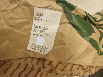 Consumer Review - Food Safety Starbucks, Elder Gate, Milton Keynes, UK I eat a tuna panini and cookie frapucino at this location,... photo #3