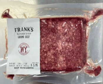 Food Recall Frank’s Butcher Shop Ground Beef - Public Health alert due to E. Coli The FSIS is issuing a public h... photo #1