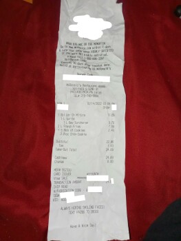 Consumer Review - Food Safety McDonald's, South 52nd Street, Philadelphia, PA, USA I purchased this on Friday, October 14th at 3:0... photo #2