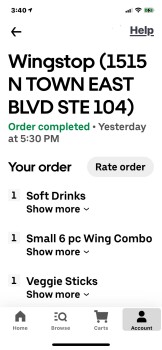 مراجعة المستهلك - سلامة الغذاء Wingstop, North Town East Boulevard, Mesquite, TX, USA We ordered from here to last night and my son... صورة فوتوغرافية #2
