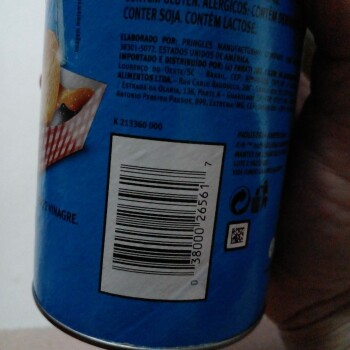 Consumer Review - Food Safety Pringles, Convenience Store, São Paulo, State of São Paulo, Brazil Estou com diarreia, e vômito só v... photo #3