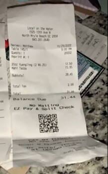 Consumer Review - Food Safety Local on the Water, 13th Avenue North, North Myrtle Beach, SC, USA Ate magi tacos and drank a beer!... photo #1