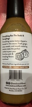 食品召回 Seed Ranch Flavor Co. Everything But... The Sushi & Dumplings Hot Sauce and Umami Everyday Sauce -... 照片 #2