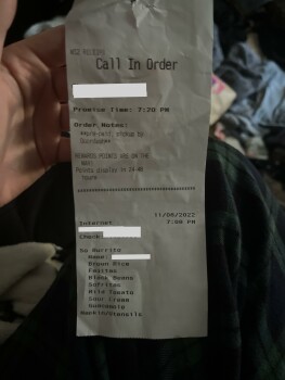 Consumer Review - Food Safety Chipotle Mexican Grill, Manchester Road, Ellisville, MO, USA Ordered a burrito with sofritas, brown... photo #2