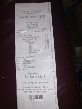 Consumer Review - Food Safety Taco Bell, 2415 Salem Rd SE, Conyers, GA, USA Today, Bought Chalupa from there.  Took one bite and t... photo #3