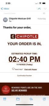 Consumer Review - Food Safety Chipotle Mexican Grill, Franklin Village Drive, Franklin, MA, USA they shut down in person orders an... photo #2