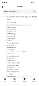 Consumer Review - Food Safety Sonic Drive-In, East Ovilla Road, Red Oak, TX, USA I ate from this restaurant yesterday and my sympt... photo #1