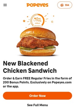 Consumer Review - Food Safety Popeyes Louisiana Kitchen, Lemon Grove Avenue, Lemon Grove, CA, USA I bought the new blacken chicken... photo #2