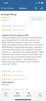 Consumer Review - Food Safety Sam's Club, 350 Harbison Boulevard, Columbia, SC, USA We bought a 2pak lobster bisque from this stor... photo #2