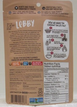 Rappel d'aliments Lebby Dark Chocolate Chickpea Snacks recalled due to undeclared milk The affected product is being r... photo #3