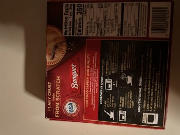 Avis du consommateur - Sécurité alimentaire Turkey pot pie, Edgerton, Wisconsin, USA At noon I had pot pie for lunch.  Around 4pm I started to g... photo #1