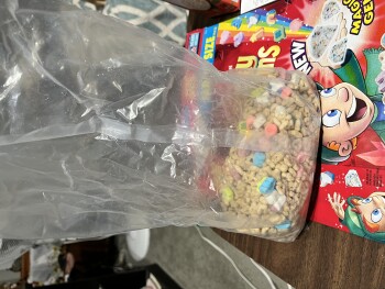 Consumer Review - Food Safety Lucky Charms, Target, North Main Street, Walnut Creek, CA, USA Purchased the family size lucky charm... photo #3
